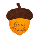 13" Shaped Pillow with Embroidering, Acorn,4sp36007