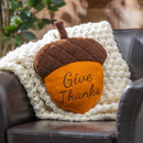 13" Shaped Pillow with Embroidering, Acorn,4sp36007