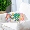 Flip Flop Shaped Pillow, 17.5"L