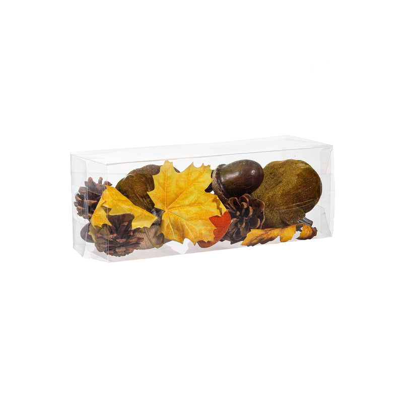 Fall Botanicals Fabric and Natural Fiber Bowl Filler Table Decor Set