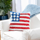 American Flag Pleated Square Pillow, 16"