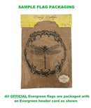 Garden Sub Burlap Monogram K Flag