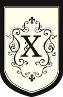 Flag,Applique,Gar,Monogram "X"