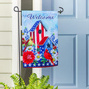 Stars and Stripes Birdhouse Garden Suede Flag