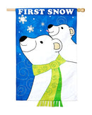 Flag, Gar, Fresh Snow