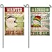 Santa and Elf Wanted Signs Garden Suede Flag