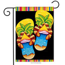 Flag, Gar, Island Flip Flops