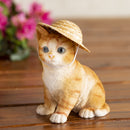 Holiday Kitten Statues with Hats and Scarves, Set of 3,55316