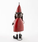 Evergreen Statuary,Indoor/Outdoor Vintage Holiday Santa Metal Christmas Statue,4.5x7.75x21 Inches