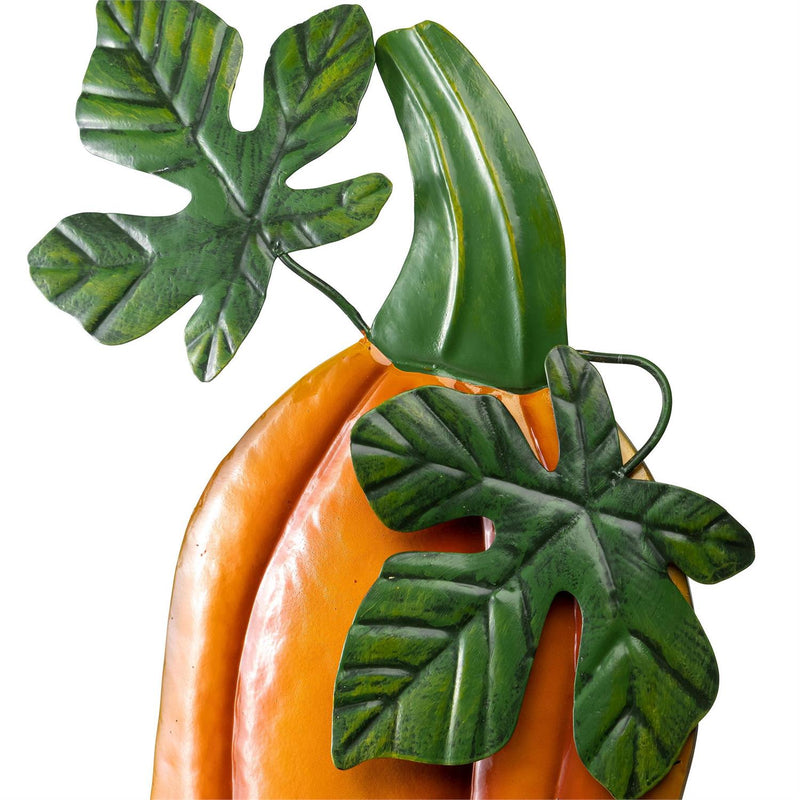 Embossed Pumpkin Sunflower Stake