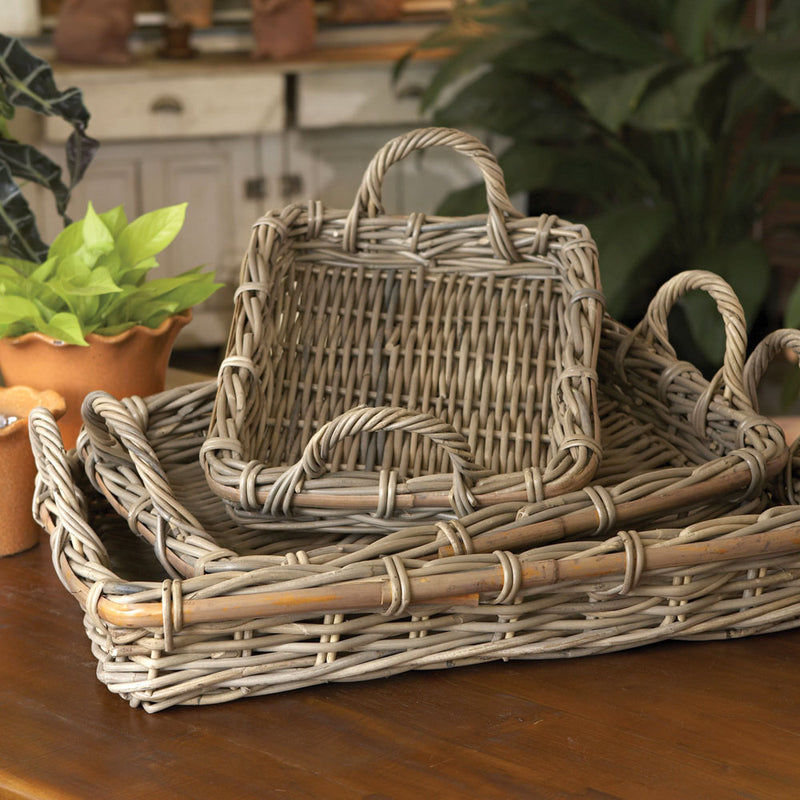 NAPA Home & Garden, NORMANDY RECTANGULAR SERVING TRAYS, SET OF 3,6501GY