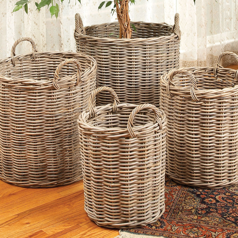 NAPA Home & Garden, NORMANDY ROUND BASKETS, SET OF 4,6512GY