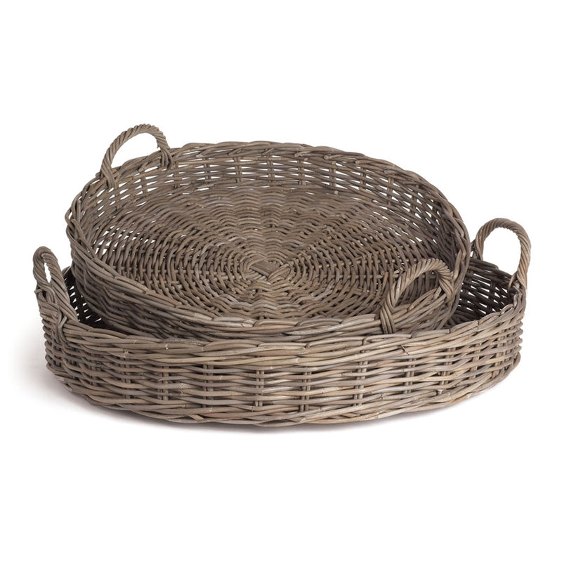 Normandy Xl Low Round Basket , Set of 2
