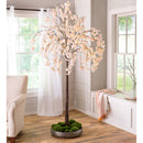 Large Lighted Faux Weeping Cherry Tree, 6'H,65j25