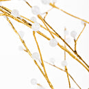 Shades of Green Tree LED Indoor/Outdoor Gold Metallic with 240 Warm White Lights, 6'H