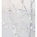 4'H Indoor/Outdoor Silver Metallic Tree with 112 Dual-Function Lights,65s94