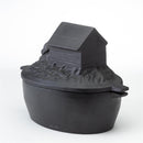 Cast Iron Dog House Wood Stove Steamer