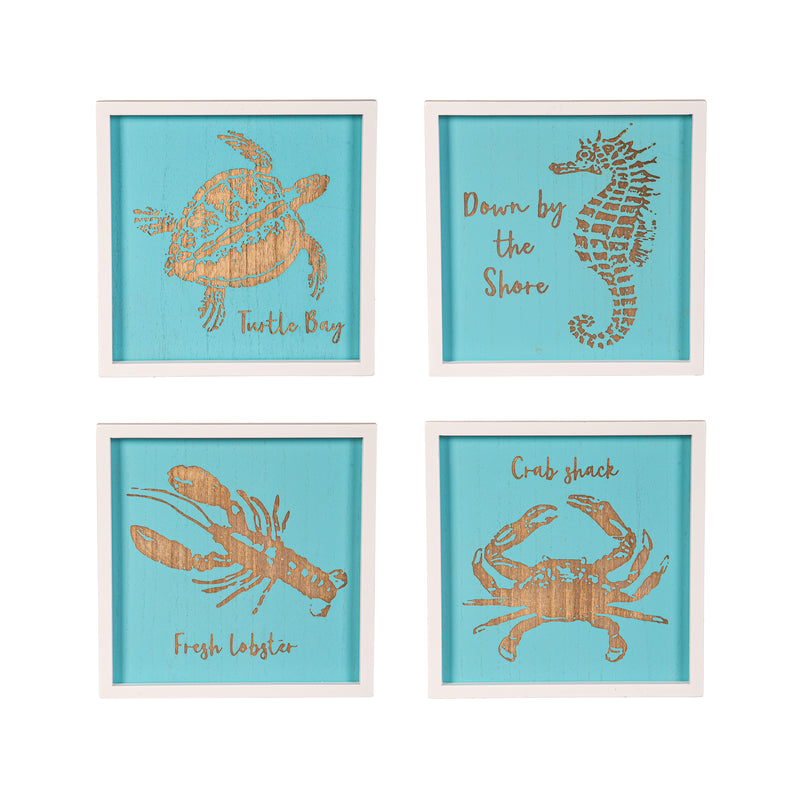 Sea Animals Wall Décor, 12" H