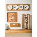 "Home" Plates on Wood Wall Decor,6awd139