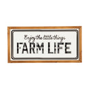 Enjoy the little things Farm Life Metal and Wood Wall Decor,6awd578