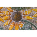 Metal Embossed Sunflower Wood Framed Wall Décor