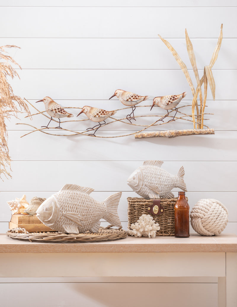 Shorebirds Capiz & Metal Wall Décor,6awd967