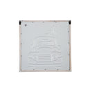 Metal Embossed Christmas Wall Decor with Wooden Frame,6awd981