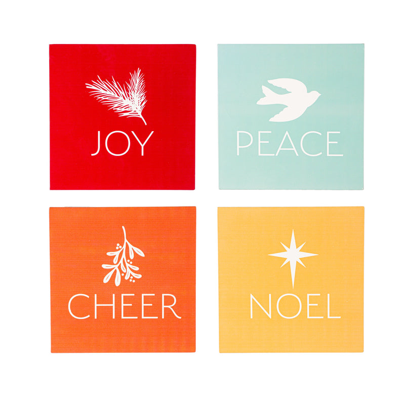 8x8" Metal Wall Panel, Festive Holiday, In CDU,6awd989