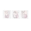 10‚Äù H x 10‚Äù L Indoor Canvas, Bunnies