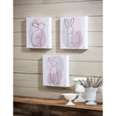 10‚Äù H x 10‚Äù L Indoor Canvas, Bunnies