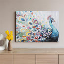Canvas Wall Décor, Peacock, 28" L x 20" H