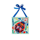 8" H x 8" L Mini Canvas with Ribbon, Folk Critters