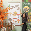 55" H x 30" L Forest Mushrooms Outdoor Wall Tapestry I,6cb68004