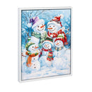 North Pole Express Wall Decor, LED Canvas with White Frame, Holiday Scenes, 16" L x 12" H, Asst of 3