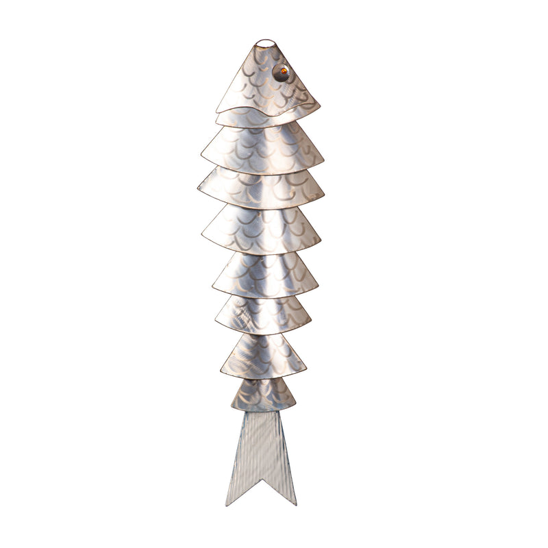 45" H Rustic Metal Fish Wall Decor,6m299a