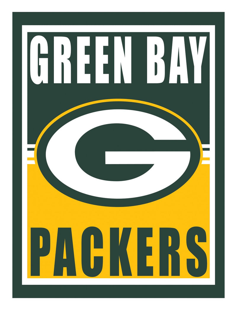 15.5"L x 11.5"H Medium Metal Wall Sign, Green Bay Packers,6m3811usm