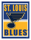 15.5"L x 11.5"H Medium Metal Wall Sign, St Louis Blues,6m4374usm