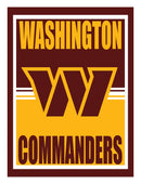 15.5"L x 11.5"H Medium Metal Wall Sign, Washington Commanders,6m5032usm