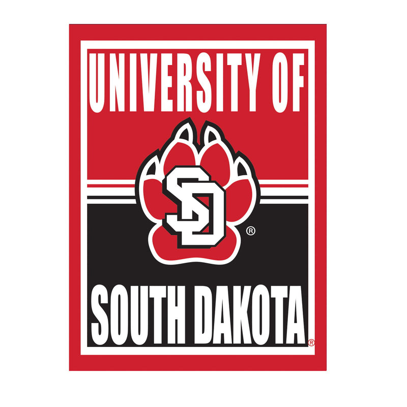 15.5"L x 11.5"H Medium Metal Wall Sign, University of South Dakota,6m5037usm