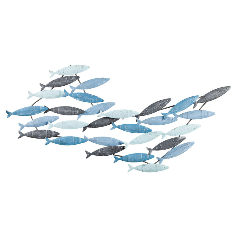 School of Fish Metal Wall Decor,6m682