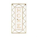 Home" Gold Metal Wall Décor