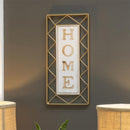 Home" Gold Metal Wall Décor