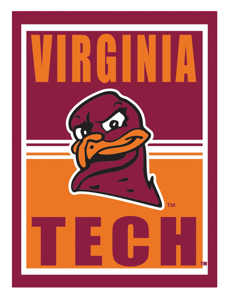 15.5"L x 11.5"H Medium Metal Wall Sign, Virginia Tech,6m903usm