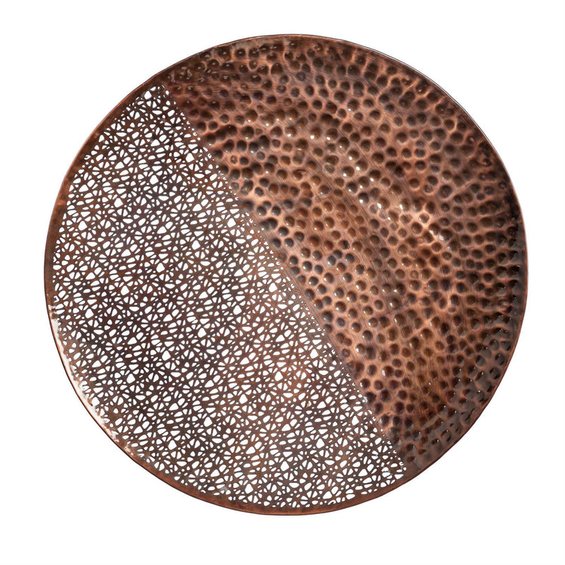 Hammered Metal Wall Décor, Round, Set of 4