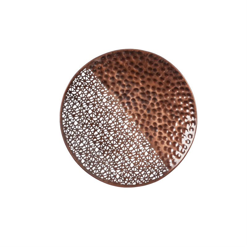Hammered Metal Wall Décor, Round, Set of 4