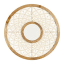Blue Coastal Indoor Wall Décor, Alternative Wall, Macrame Circular Mirror, 25"