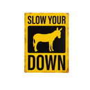 11.5"L x 15.5"H Metal USA Wall Decor, Slow Down,6m9217