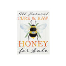 11.5"L x 15.5"H Metal USA Wall Decor, Pure and Raw Honey,6m9222