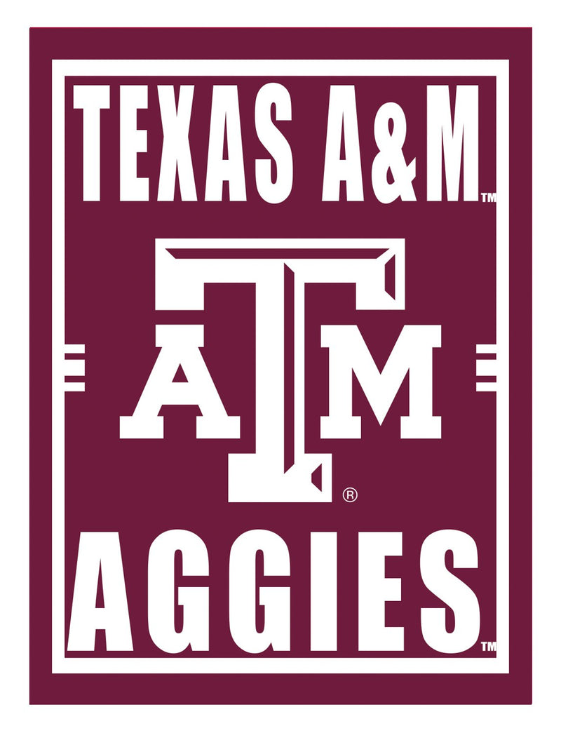 15.5"L x 11.5"H Medium Metal Wall Sign, Texas A&M,6m969usm