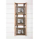 3 Wood and Metal Hanging Wall Frames,6pf30001